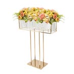 Gouden Kristallen Bloemenstandaard Luxe Bruiloft Decoratie, Verzenden, Nieuw