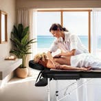 3 zones massagetafel met 5cm vulling en aluminiumframe - zwa, Verzenden, Nieuw