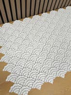 PVC Wandtegel Schubben Wit Zelfklevend, Overige materialen, Wandtegels, Nieuw, Ophalen of Verzenden