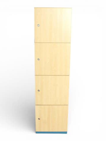 Steelcase lockerkast, vrijstaand, 154x45,5x40 cm, beuken, Ophalen of Verzenden, Gebruikt