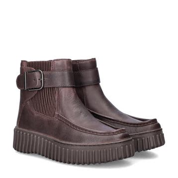 Clarks Torhill Buckle rits- & gesloten boots voor dames, Bruin, Verzenden, Lage of Enkellaarzen, Nieuw