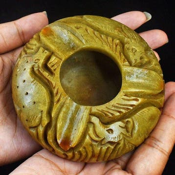 Beeld, No Reserve - Big Genuine Jasper Hand Carved Gemstone