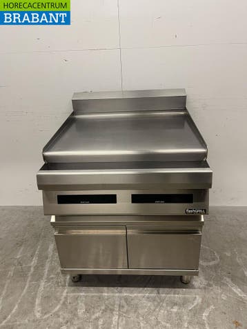RVS Zernike Flashgrill Bakplaat Glad 2 zones 80 cm 400V, Ophalen of Verzenden, Gebruikt