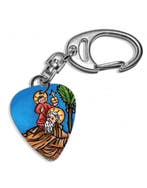 Plectrum sleutelhanger Heilige Christoffel, Verzamelen, Ophalen of Verzenden, Nieuw, Gebruiksvoorwerp