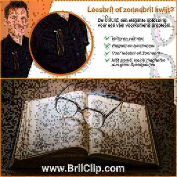 Brilclip® dat is handig! Voor iedere bril! Vaderdagkado, Overige merken, Overige kleuren, Nieuw, Ophalen of Verzenden