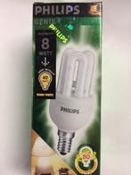 Philips Genie spaarlamp 8W E14 kleine fitting, Stick, Minder dan 30 watt, Verzenden, E14 (klein)