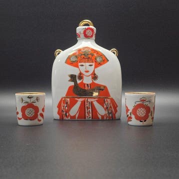 Lomonosov (Imperial Porcelain Factory) - Set with 2