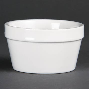 Witte Stapelbare Porselein bakjes 10cmØ | 6 stuks, Verzenden