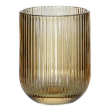 Waterglass Amber Stripe h9,5 d7,5, Verzenden, Nieuw