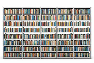 Stelling als boekenkast verzinkt staal op maat, Nieuw