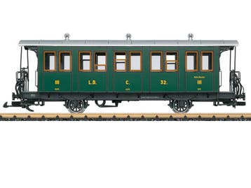 LGB 30341 RhB Personenwagen, Metallrader (Personenwagons), Overige typen, Nieuw, Ophalen of Verzenden, LGB