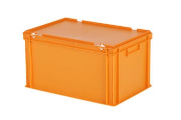 Stapelbak met deksel - 600 x 400 x H 335 mm (versterkte, Ophalen of Verzenden, Nieuw