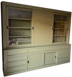 Buffetkast rietgroen Meppel 300 x 240cm dichte middendeur, Ophalen of Verzenden, Nieuw