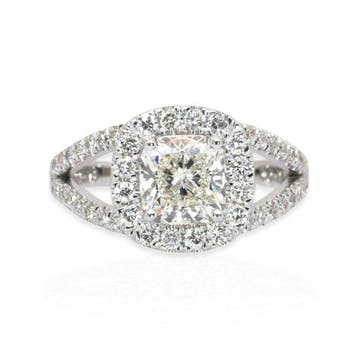 Ring - 18 karaat Witgoud - 2.21ct. tw. Diamant (Natuurlijk), Nieuw