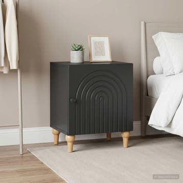 vidaXL Nachtkastje 2 st Zwart 43 x 34,5 x 50 cm Bewerkt hout, Minder dan 45 cm, Verzenden, Nieuw, Minder dan 55 cm