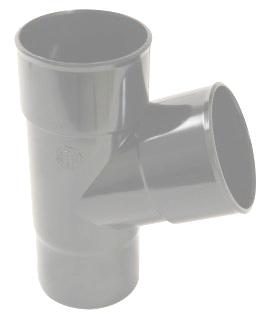 PVC-Ti T-stuk 67,5 graden mof-vse grijs d80, Ophalen of Verzenden, Nieuw