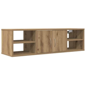 Zwevende Kast Artisanaal Eiken | Tweedekansje | OP=OP, Huis en Inrichting, Met plank(en), Gebruikt, Ophalen of Verzenden, Minder dan 150 cm