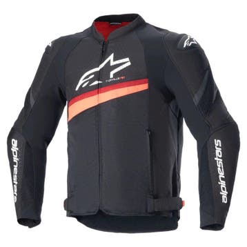 Alpinestars T-GP Plus R V4 Air Jack Zwart Rood Fluo, Nieuw met kaartje, Jas | textiel, Alpinestars, Heren