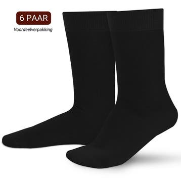 Sukats® 6 Paar Dames en Heren Katoenen Sokken | Naadloos, Kleding | Dames, Sokken en Kousen, Sokken en Kniesokken, Verzenden, Zwart