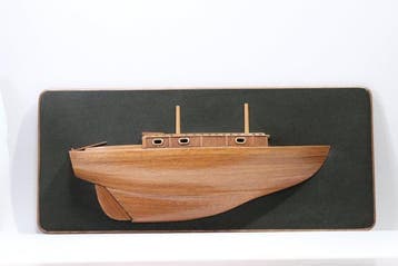 Wanddecoratie - Italië - Houten modelboot