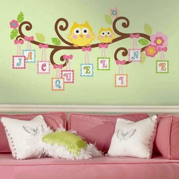 Scroll Tree muursticker Tak met letters, afm: 111,8 x 61 cm, Ophalen of Verzenden, Nieuw, Wanddecoratie