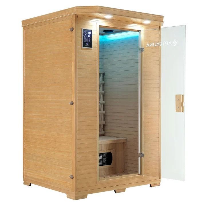 Infraroodcabine Oslo - 120x100x190cm - Keramische Verwarming, Sport en Fitness, Sauna, Nieuw, Verzenden