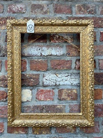 Lijst - 31. Antieke goud vergulde schilderijlijst. Voor