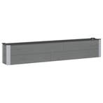 vidaXL Verhoogde plantenbak Grijs 200 x 30 x 36 cm, Tuin en Terras, Bloembakken en Plantenbakken, Verzenden, Nieuw, Minder dan 60 cm