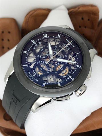 Perrelet - Skeleton Chronograph Automatic - A1056/2 - Heren, Sieraden, Tassen en Uiterlijk, Horloges | Heren, Nieuw