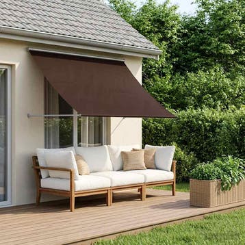 vidaXL Markies Bruin 200 x 150 cm 180 g / m² Polyester met, Verzenden, Nieuw