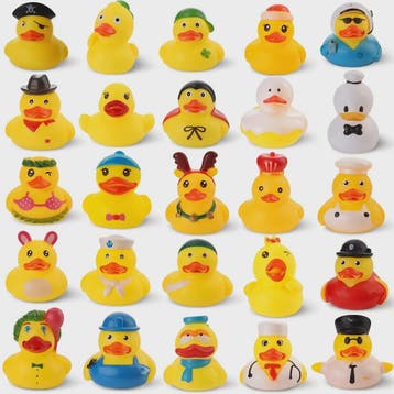 Set van 25 Mini Badeendjes - Assorti Speelgoed voor Baby Bad, Verzenden, Nieuw