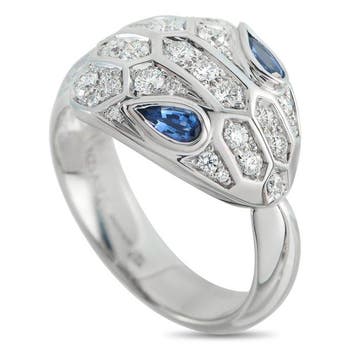 Bvlgari - Ring - 18 karaat BVLGARI Serpenti 18K witgouden, Sieraden, Tassen en Uiterlijk, Ringen, Nieuw