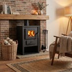 Vrijstaande Houtkachel 12KW | Staal | Premium | OP=OP, Minder dan 30 cm, Hoog rendement (Hr), Minder dan 60 cm, Ophalen of Verzenden