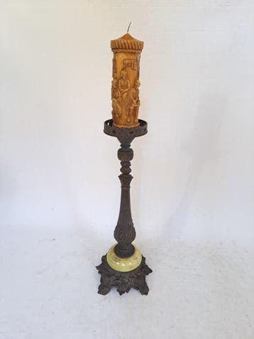 Kandelaar - Legering, Onyx - 60 cm