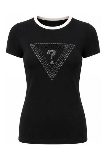 Guess T-shirt in maat S Zwart, Kleding | Dames, Guess, Verzenden, Zo goed als nieuw, Zwart