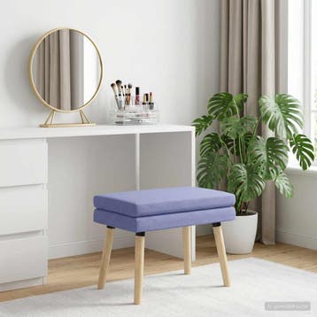 vidaXL Dubbel Laagige Bank Jeans Blauw 60 x 40 x 46 cm Stof, Verzenden, Nieuw, Stof