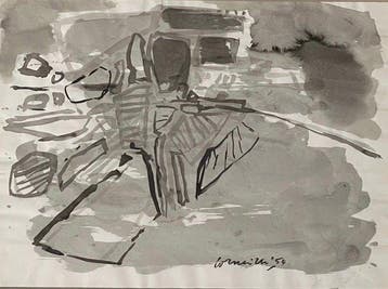 Corneille (1922-2010) - Composition abstraite, période, Antiek en Kunst
