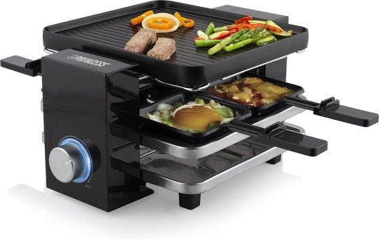 Princess Gourmetstel 162915 - Raclette Piano Black 4, Huis en Inrichting, Keuken | Potten en Pannen, Verzenden