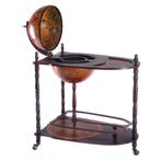 LIVSK Houten Wereldbol Wijnbarstandaard - Italiaans Design -, Huis en Inrichting, Verzenden, Nieuw
