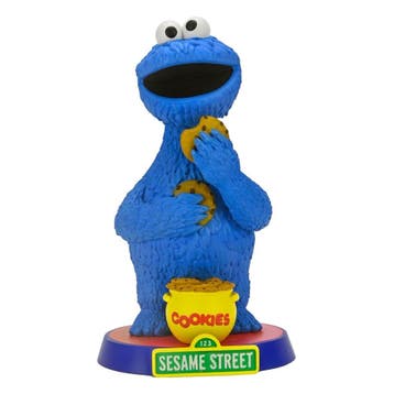 Sesame Street Head Knocker Bobble-Head Cookie Monster 18 cm, Ophalen of Verzenden, Nieuw