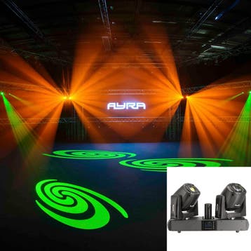 (B-Stock) Ayra Vision Twins Spot dubbele LED movinghead, Verzenden, Nieuw