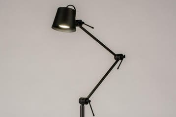 Rietveld Vloerlampen - Zwart - Metaal, Verzenden, Nieuw