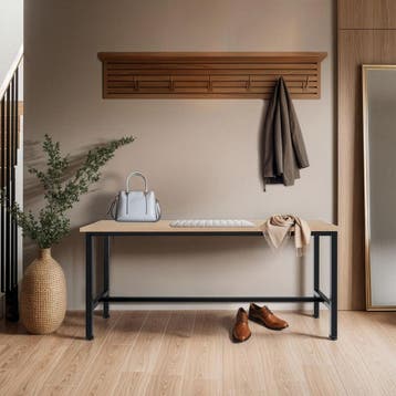 2 Zitbanken Fairfield - Industrieel licht hout, eiken Sonoma, Dieren en Toebehoren, Hondenhokken, Verzenden, Nieuw