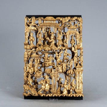 Antiek Architectonisch ornament - 1850-1900 - Chinees paneel