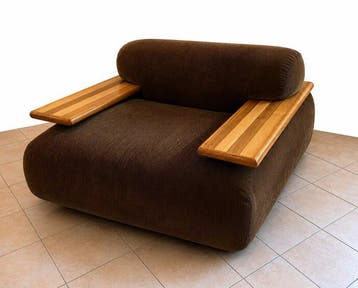 Cassina - Mario Bellini - Fauteuil - Pianura - Walnoot