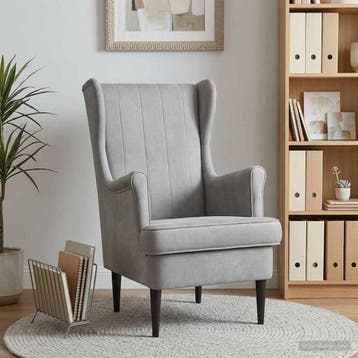 vidaXL Fauteuil Lichtgrijs Fluweel, Verzenden, Nieuw