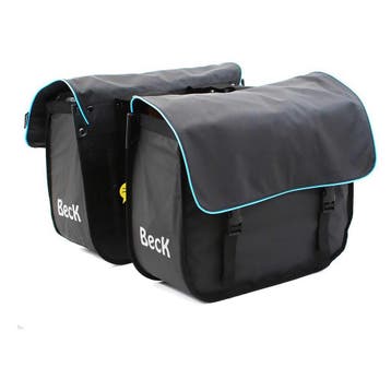 Beck Dubbele Fietstas Organic Blauwe bies, Verzenden, Nieuw
