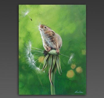 Gala - Mouse painting ~ Dandelion ~