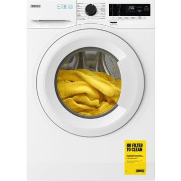 Zanussi ZWFN946CW - Wasmachine - 9 kg - 1400 tpm -, Witgoed en Apparatuur, Ophalen of Verzenden, Zo goed als nieuw, Voorlader