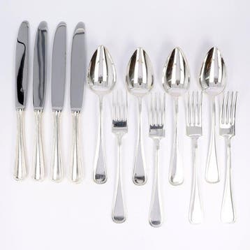 M.J. Gerritsen. Diner lepel, mes & vork. - Bestekset (12) -
